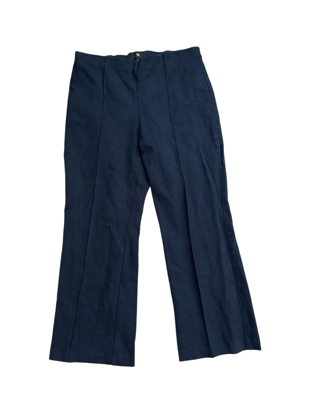 Banana Republic Crop Flare Everywhere Ponte Pull-On Pant | Navy Blue | Large - Picture 2 of 8